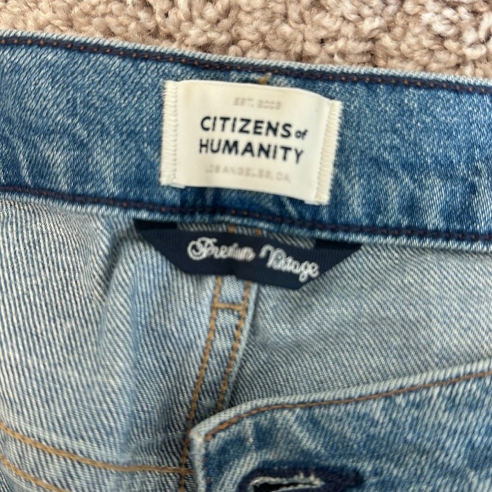 Citizens of humanity light wash premium vintage size 28 - Picture 5 of 7